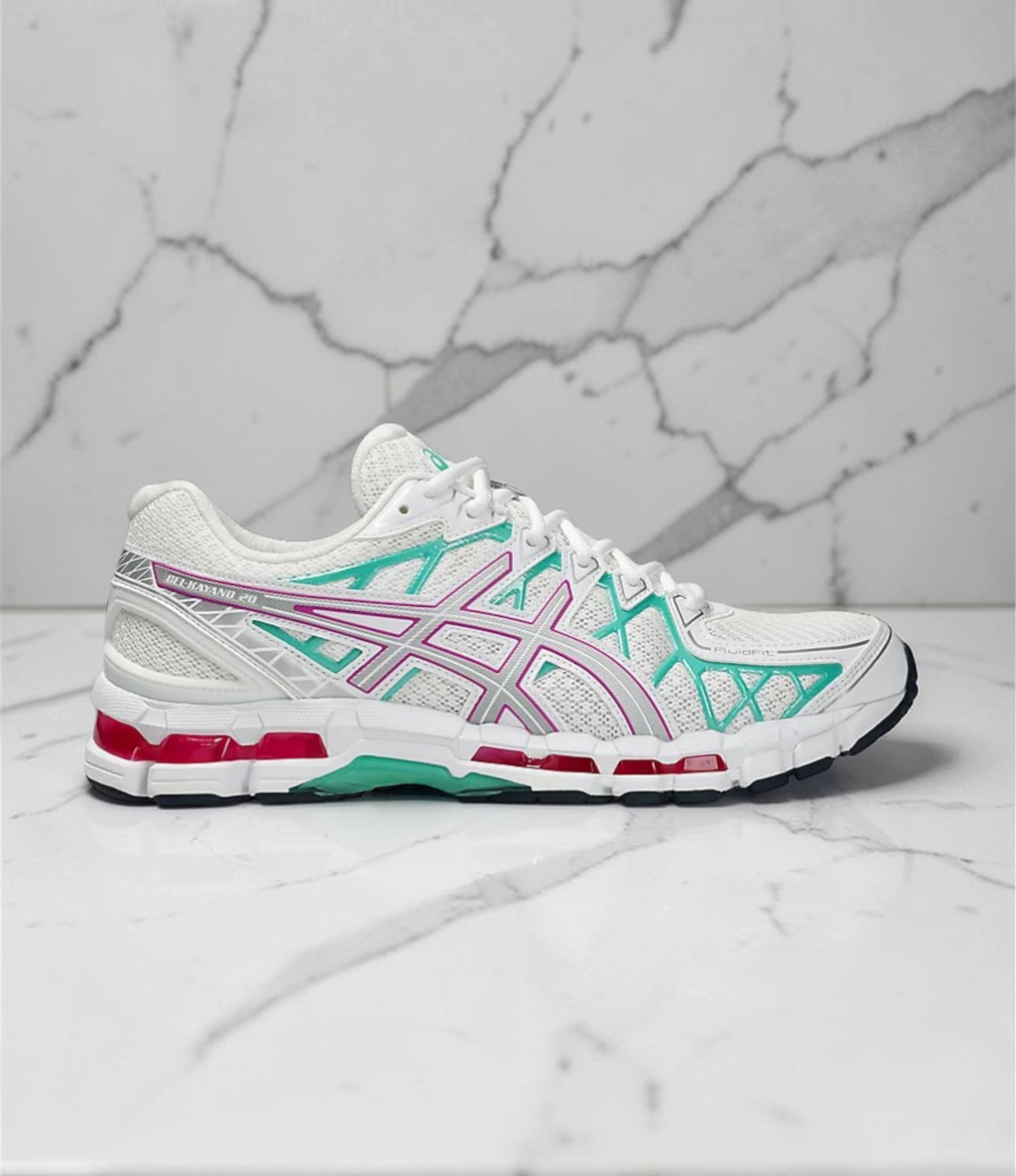 Asics GEL-KAYANO 20 White/Aurora Green