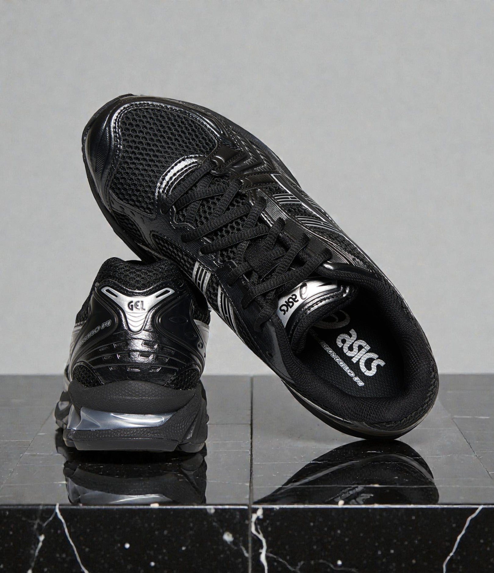 Asics Gel-Kayano 14 Black Pure Silver