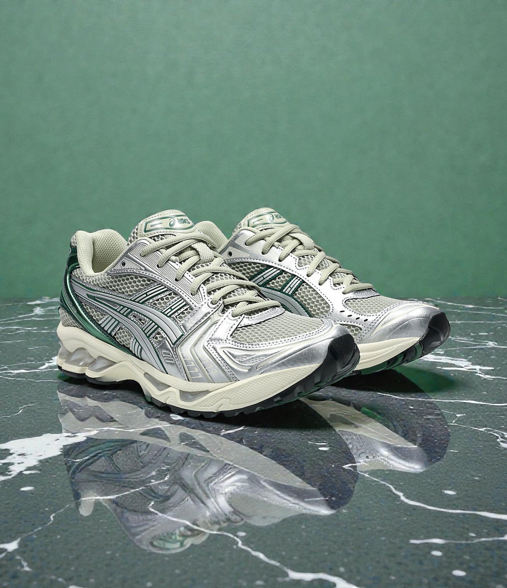 Asics Gel-Kayano 14 Dried Leaf Green Pure Silver