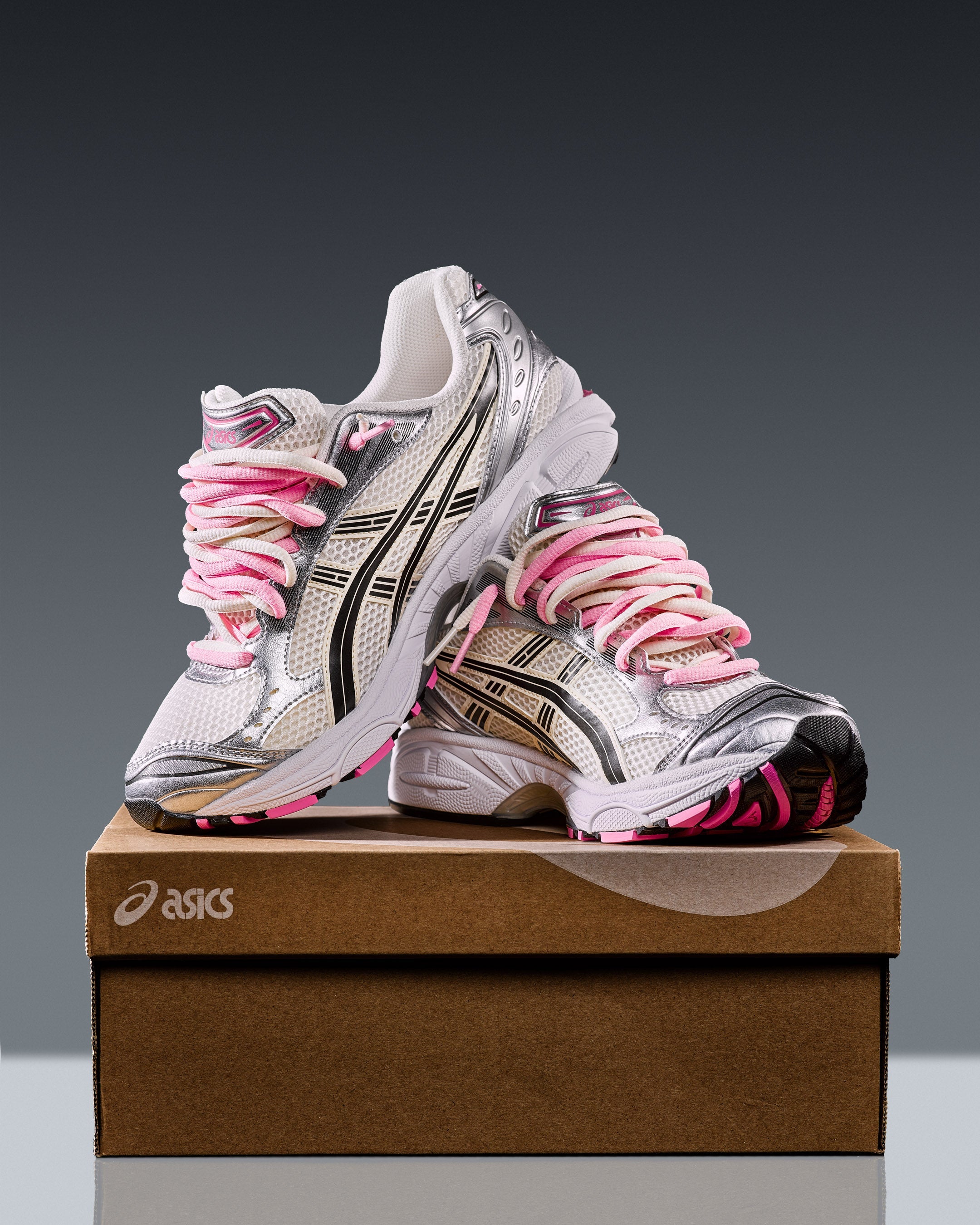 GEL-KAYANO 14 Cream Sweet Pink - Double Laces