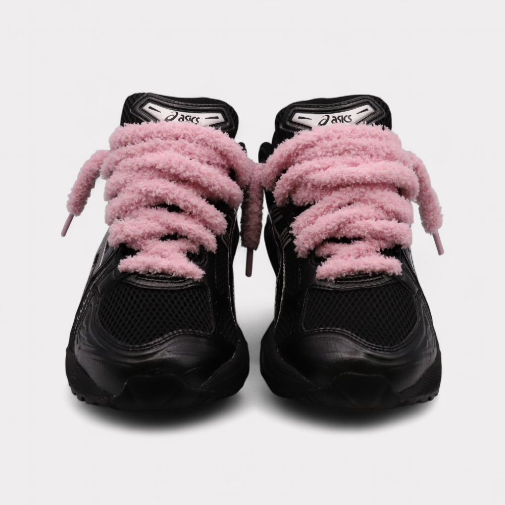 GEL-KAYANO 14 Black Pure Silver - Fluffy Laces Pink