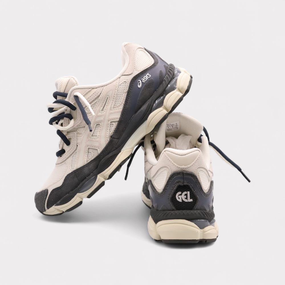 GEL-NYC White Smoke Grey - Double Laces