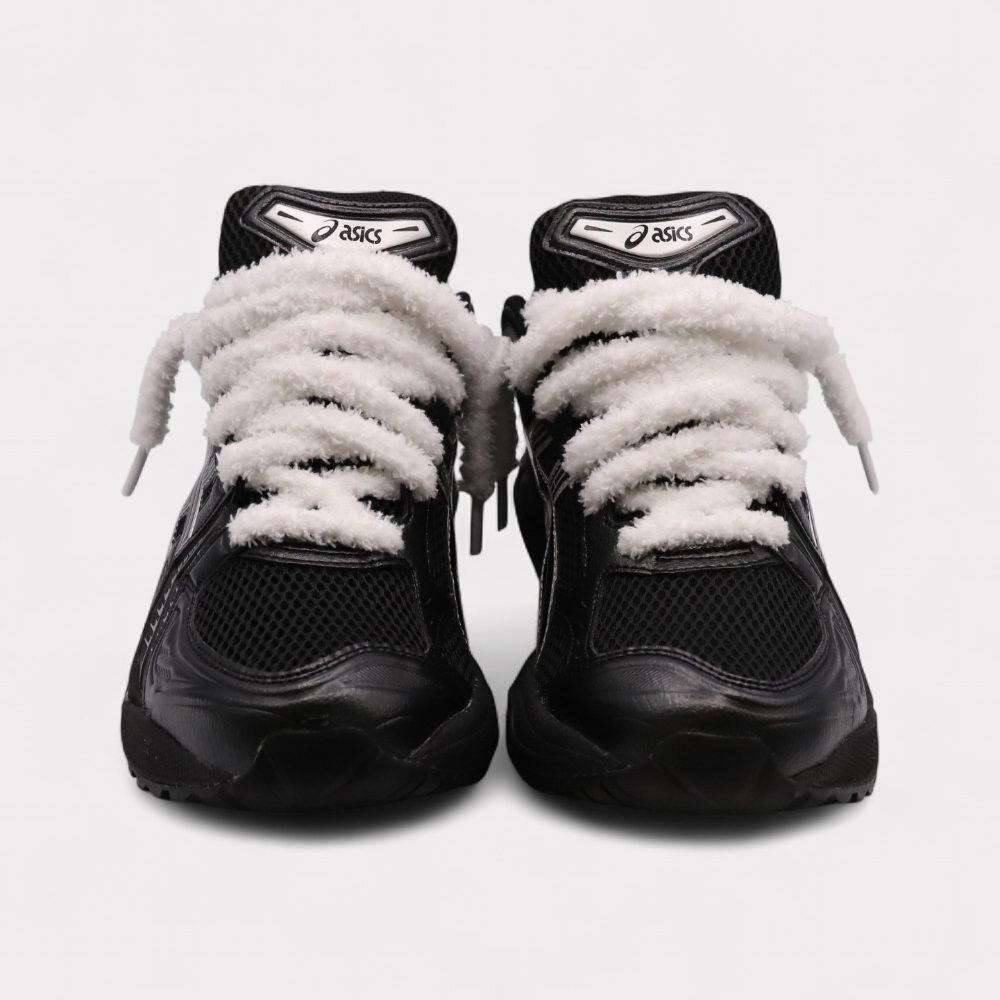 GEL-KAYANO 14 Black Pure Silver - Fluffy Laces White