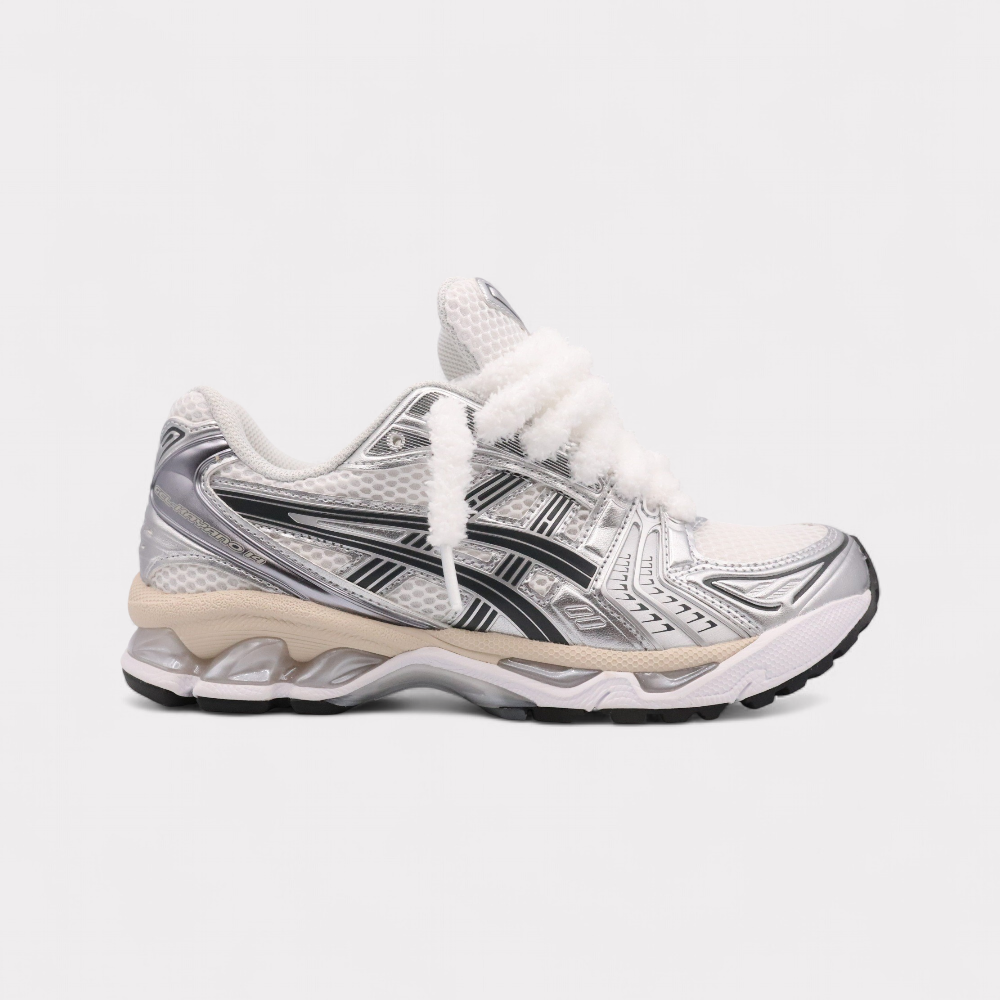 GEL-KAYANO 14 Graphite Grey - Fluffy Laces White