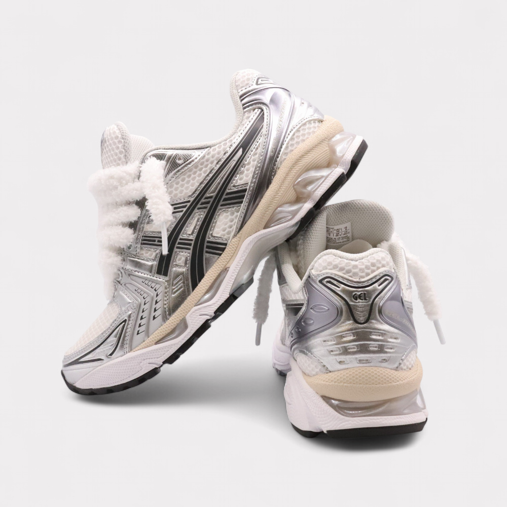 GEL-KAYANO 14 Graphite Grey - Fluffy Laces White
