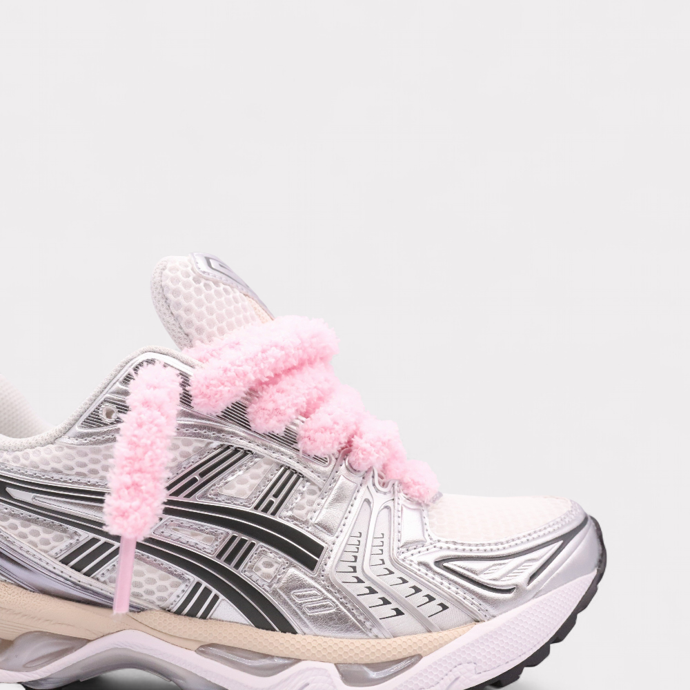 GEL-KAYANO 14 Graphite Grey - Fluffy Laces Pink