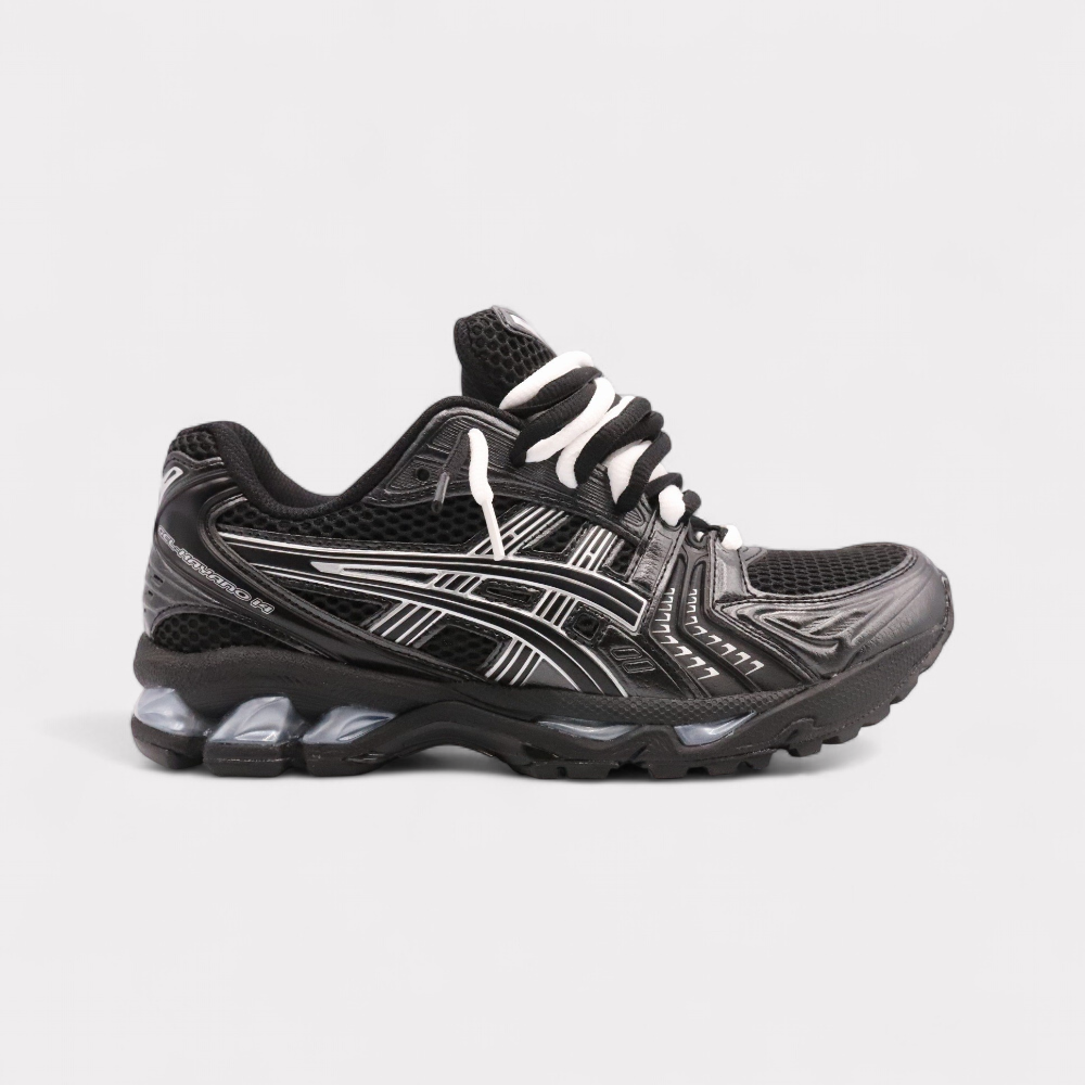 GEL-KAYANO 14 Black Pure Silver - Double Laces