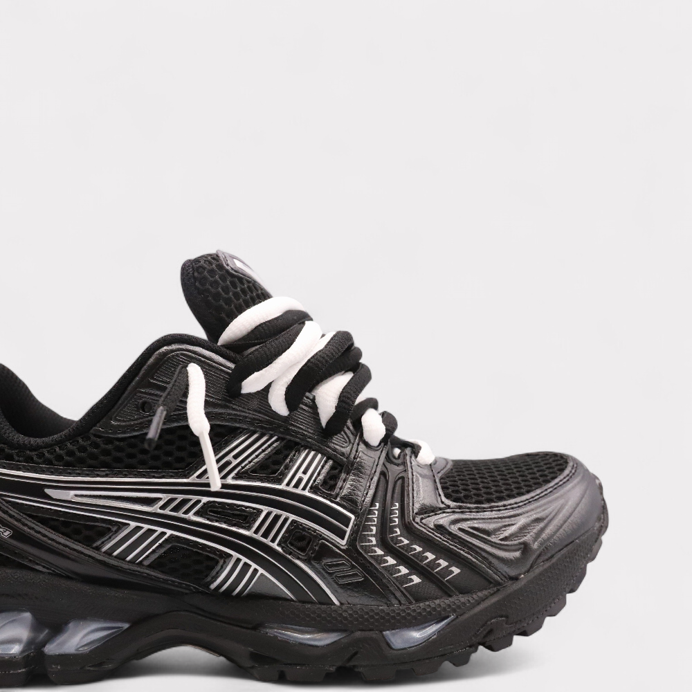 GEL-KAYANO 14 Black Pure Silver - Double Laces