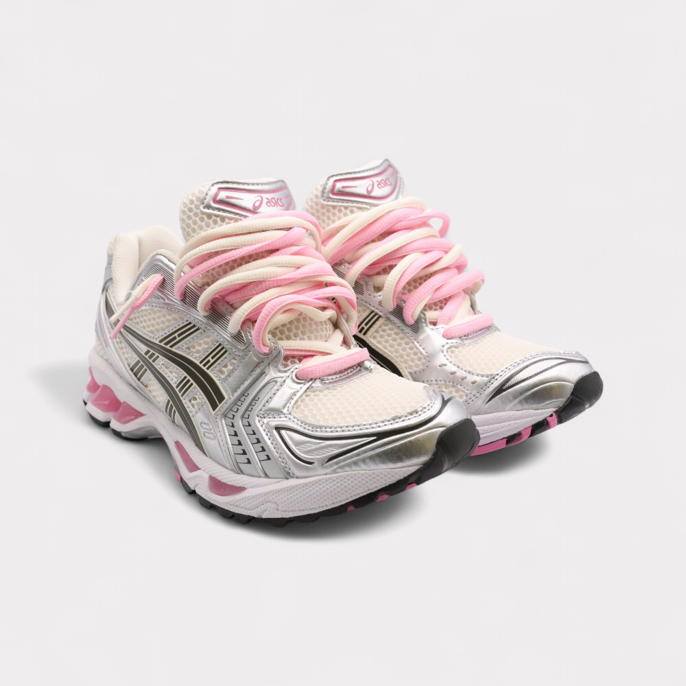GEL-KAYANO 14 Cream Sweet Pink - Double Laces