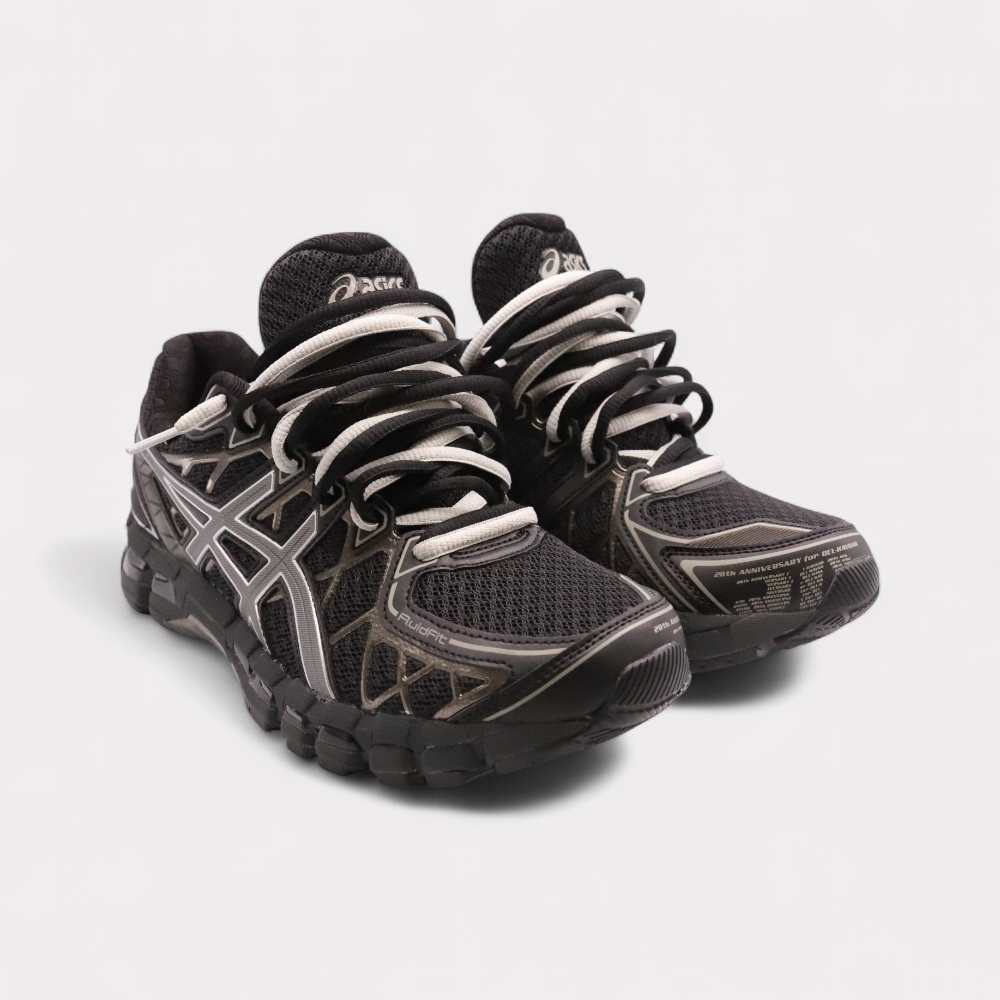 GEL-KAYANO 20 Black Grey - Double Laces