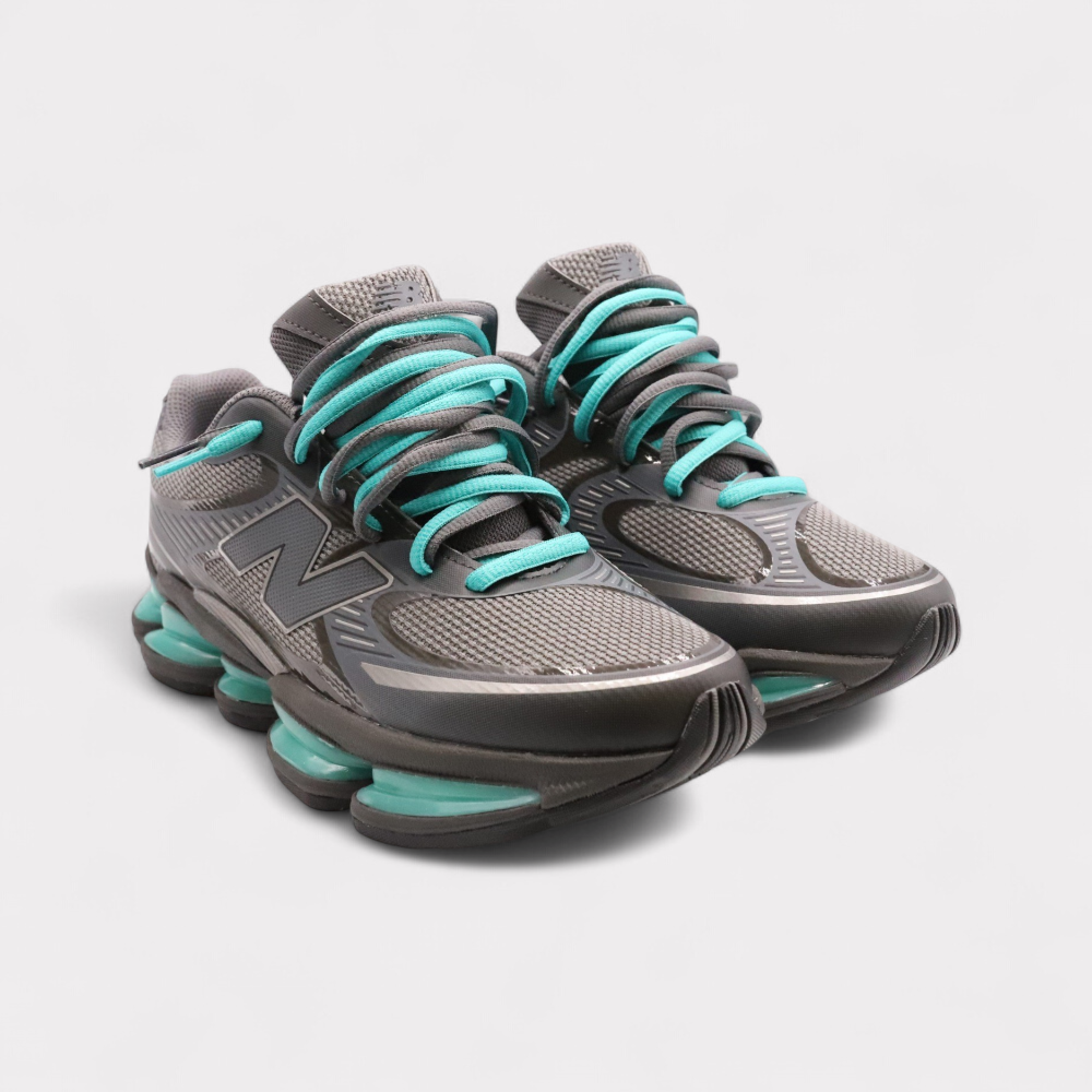 New Balance 2000 Castlerock Dark Silver - Double Laces