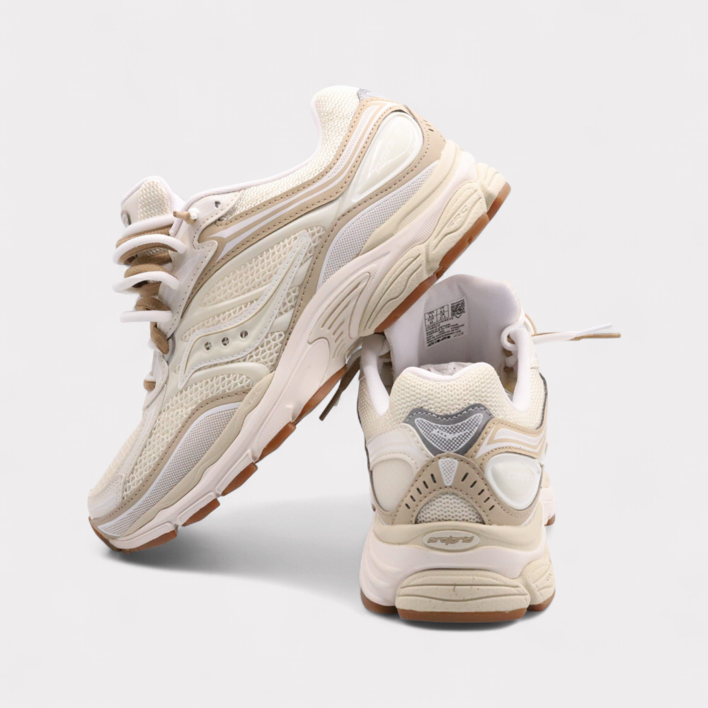 Saucony Progrid Omni 9 Beige - Double Laces